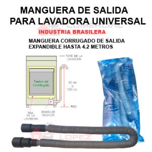 Manguera de salida para lavadora universal - Imagen 3