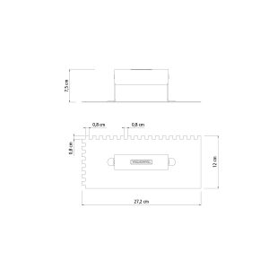 Llana metalica con dientes-tramontina - Imagen 3