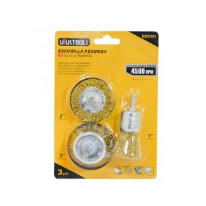 Juego de Cepillos de Acero para Taladro