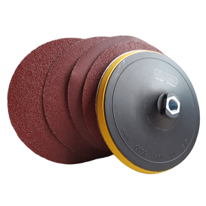 Disco Pulidor 4 1/2 Con 5 Lijas Circulares-Toolmax