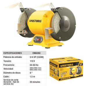 Esmeril de Banco 8″ 550W- Uyustools