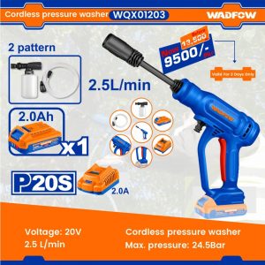 Hidrolavadora Inalámbrica 20V- Wadfow