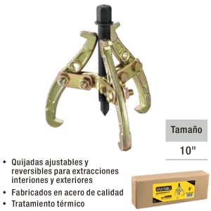 EXTRACTOR POLEAS Y RODAMIENTOS DE 3 PATAS 10"-UYUSTOOLS