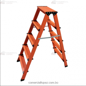 Escalera de Aluminio Doble de 5 peldaño -Emperador
