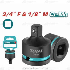 ADAPTADOR 3/4' a 1/2' PARA LLAVE DE IMPACTO- TOTAL
