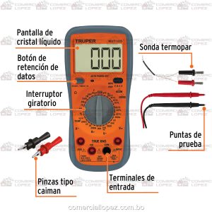 Multimetro digital para automotriz-truper