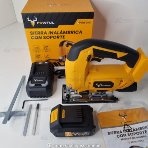 Sierra Caladora Inalámbrica 20V + Batería Powful - Imagen 3