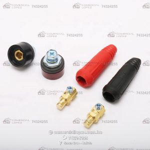 Borne /Conector para Soldadora Macho y Hembra-Grande