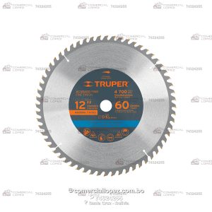 Disco de Sierra P/Madera 12" de 60D - Truper