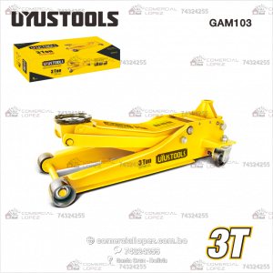 Gato Hidráulico de Perfil Bajo 3 Toneladas - UYUSTOOLS GAM103 - Imagen 3