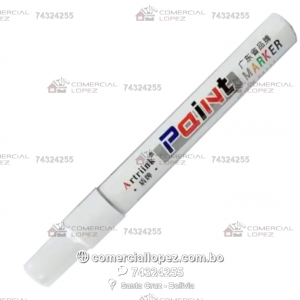 Marcador Permanente Blanco Para Metal