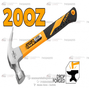 Martillo de acero al carbono 20oz Tolsen 25031