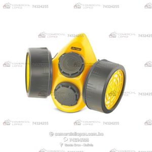 Máscara Respiratoria Media Cara de PVC con Doble Filtro Uyustools