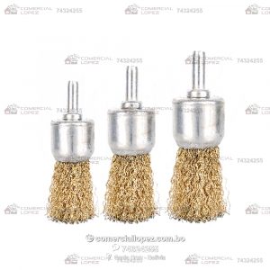 Kit de 3 Cepillos de Alambre para taladro - Imagen 3