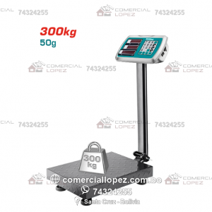 Balanza 300kg Digital de Plataforma Total