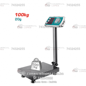 Balanza 100kg Digital de Plataforma Total