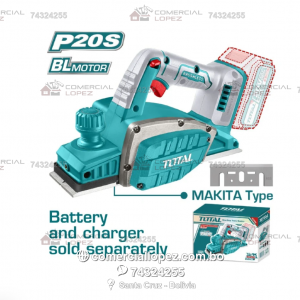 Cepillo Inalámbrico para Madera 20V Total
