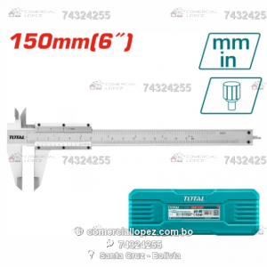 Calibrador Pie de Rey 0-150 mm (6") - TOTAL TMT311501
