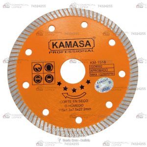 Disco Diamantado Turbo 4-1/2" 115mm Kamasa
