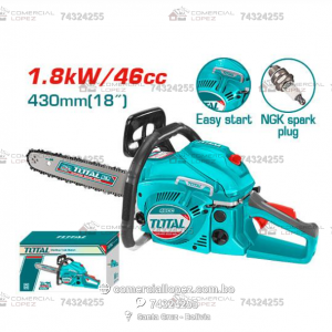 Motosierra a Gasolina 18" 46cc 1.8kW TOTAL