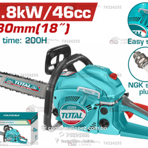 Motosierra a Gasolina 18" 46cc 1.8kW TOTAL - Imagen 3