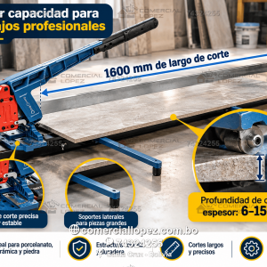 Cortadora Manual de Cerámica y Porcelanato 1600mm Dongcheng - Imagen 4