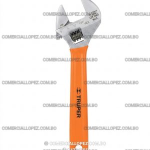LLAVE CRECEN DEL 12 PULGADAS CROMADA MANGO DE PVC TRUPER