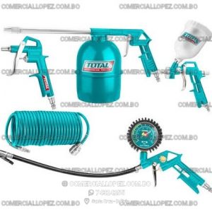 Kit de Herramientas Neumáticas TOTAL (5 Piezas)