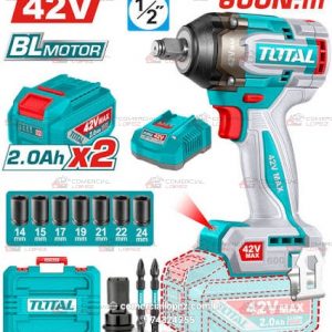 Llave de Impacto Inalámbrica 42V – 600 Nm TOTAL